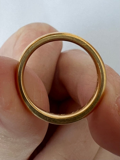 22ct Gold Art Deco Era Gold Donut Wedding Band or Stacker Ring