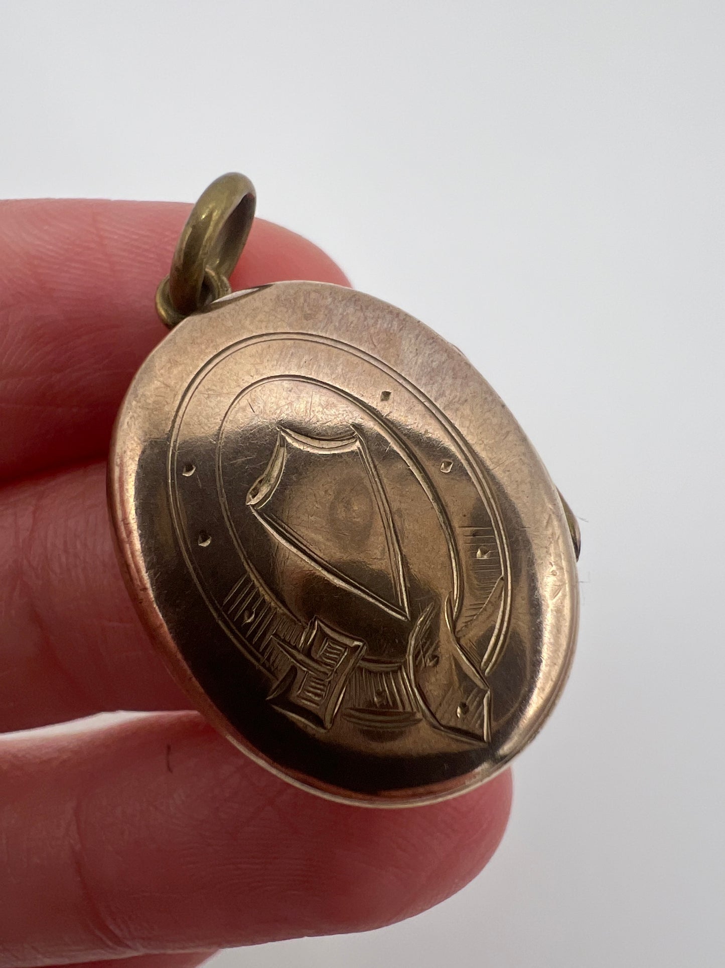 Classical Georgian Gold Enamel IMO Memorial Locket