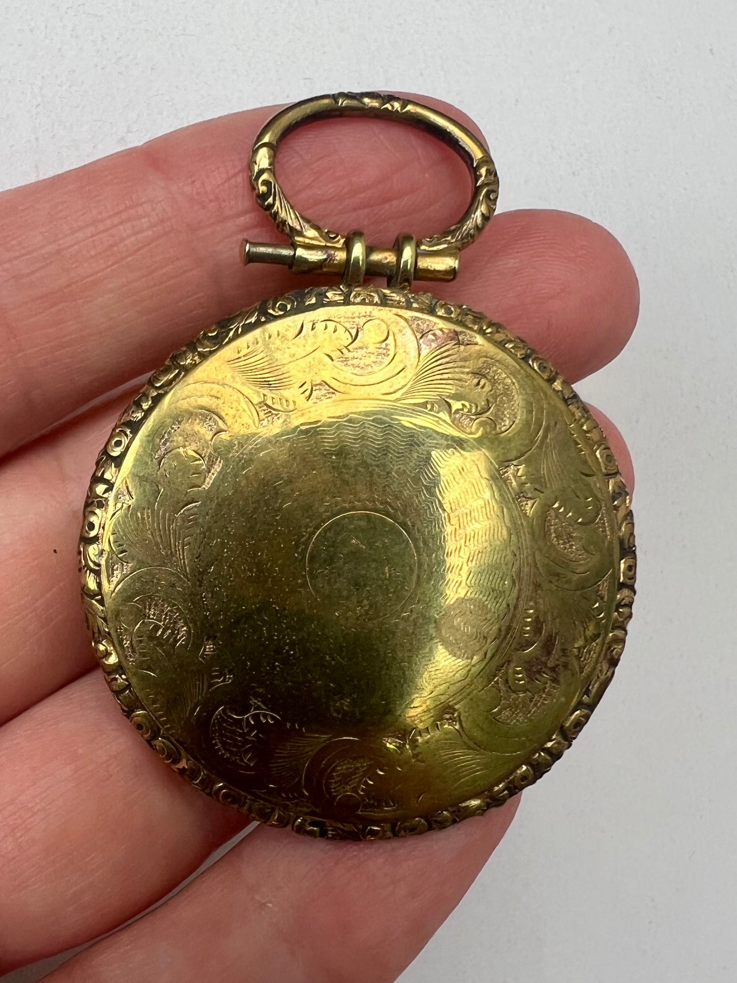 Super Sweet Sentimental Victorian Portrait Miniature Locket