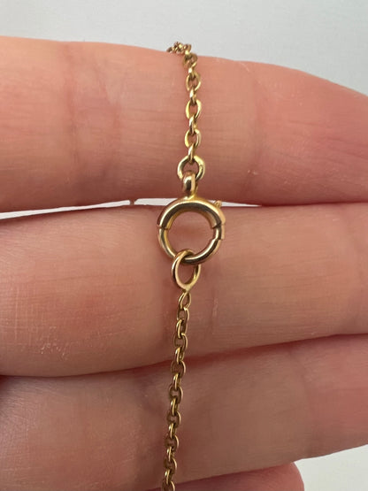 Sweet 15ct Gold Edwardian Carnelian Riviere Cabochon Necklace