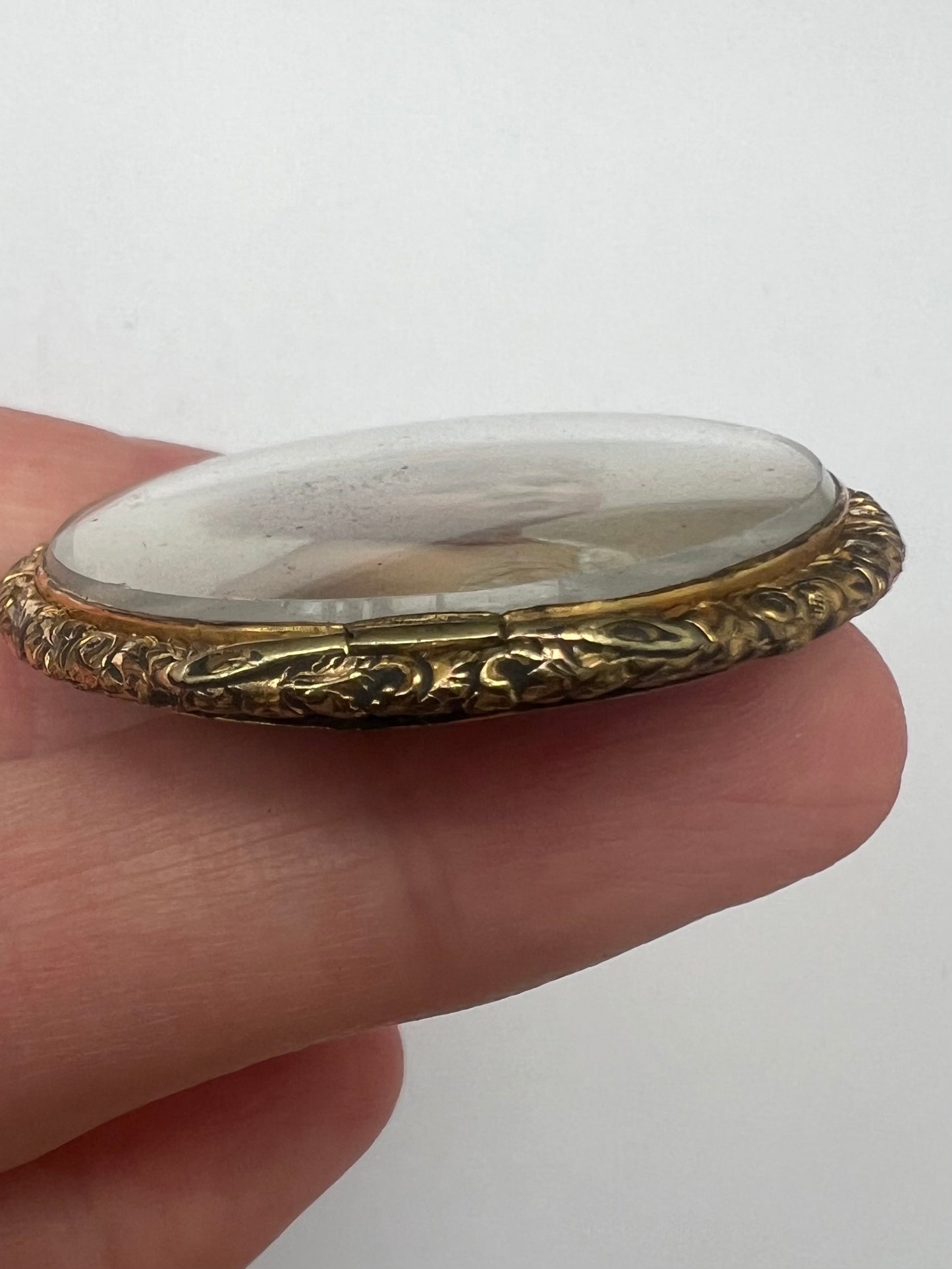 Super Sweet Sentimental Victorian Portrait Miniature Locket