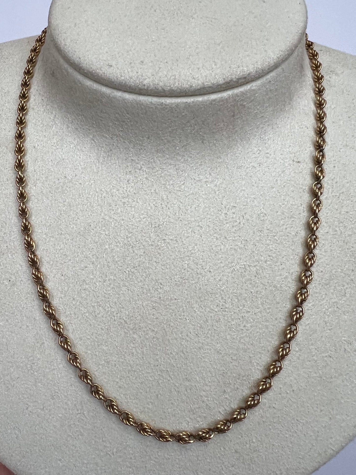Harvey & Gore Heavy Antique 15ct Gold Rope Twist Chain