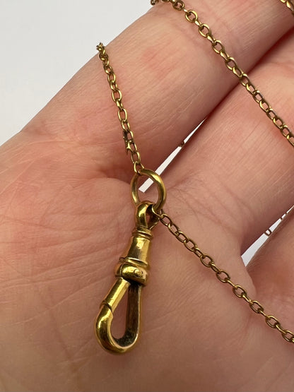 Very Long 15ct Gold Chain with Lobster Claw / Dog Clip