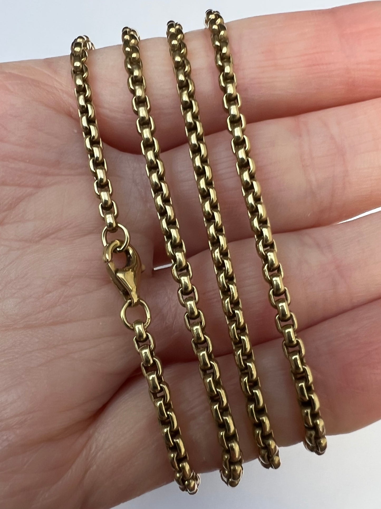 Chunky and Slinky 60cm Solid Gold Chain 20.8g