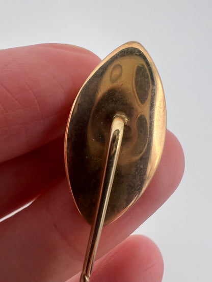 A Miniature Work Of Art! Regency Bird Gold Stick Pin