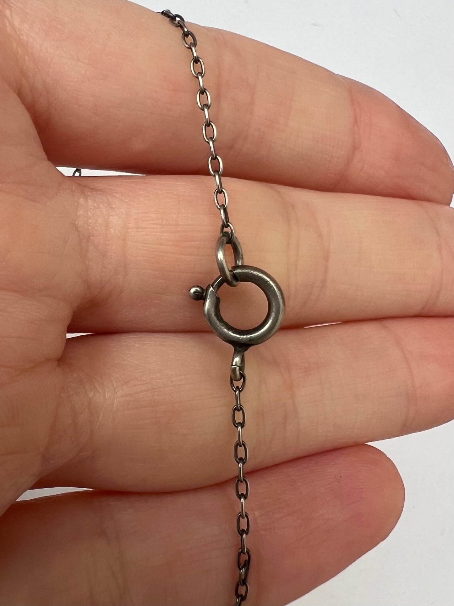 Arts and Crafts Faceted Citrine Necklace