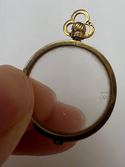 Edwardian 15ct Gold Plain Picture Locket
