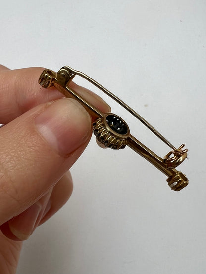 Pretty Edwardian Opal Diamond Halo Brooch