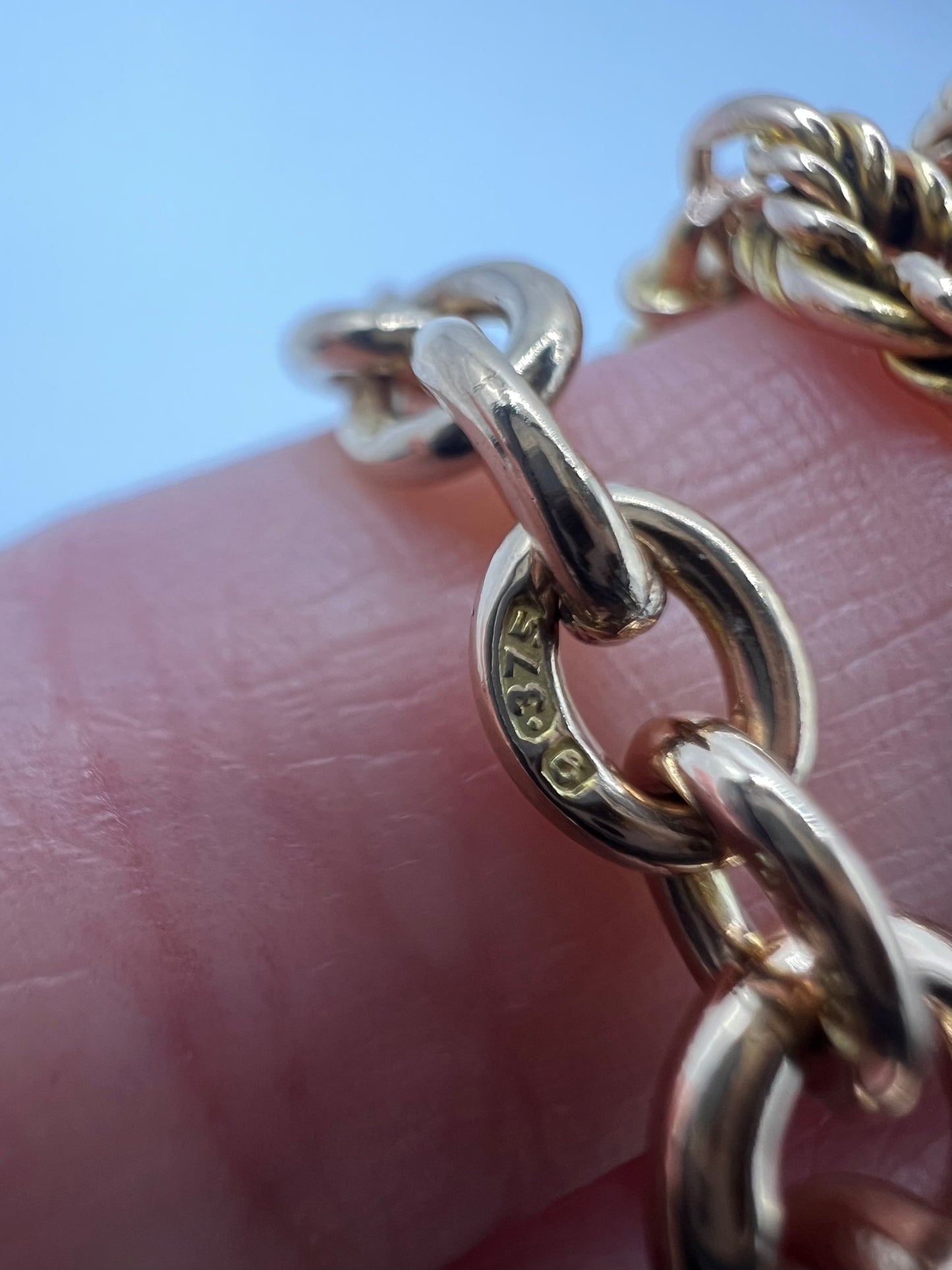 RESERVED - Please Enquire For Price - Fancy Trombone Fetter Link Albert Chain Necklace