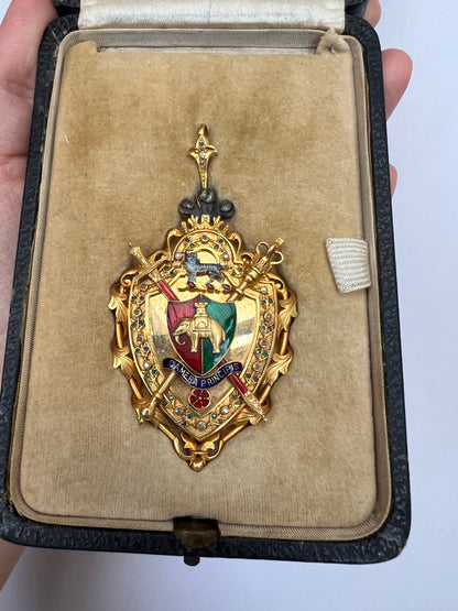 Alderman Fred Lee - Mayor Of Coventry 18ct Solid Gold Mayoral Fob