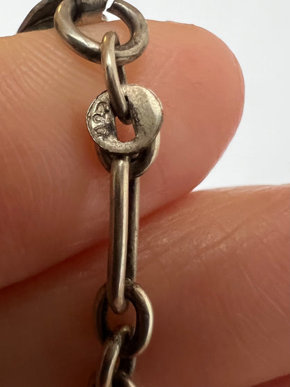 Scottish Arts & Crafts Silver Agate Pebble Necklace