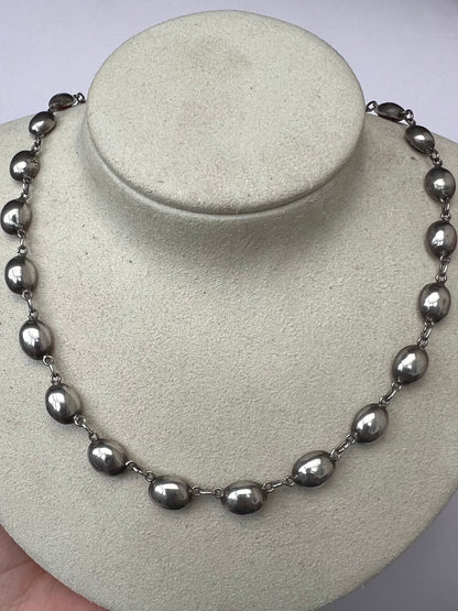 Georgian Paste Silver Pink Riviere Necklace