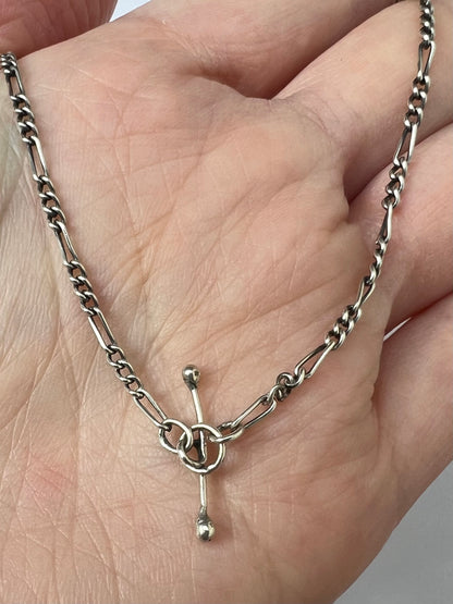 Arts & Crafts Banded Agate Silver Pendant Necklace