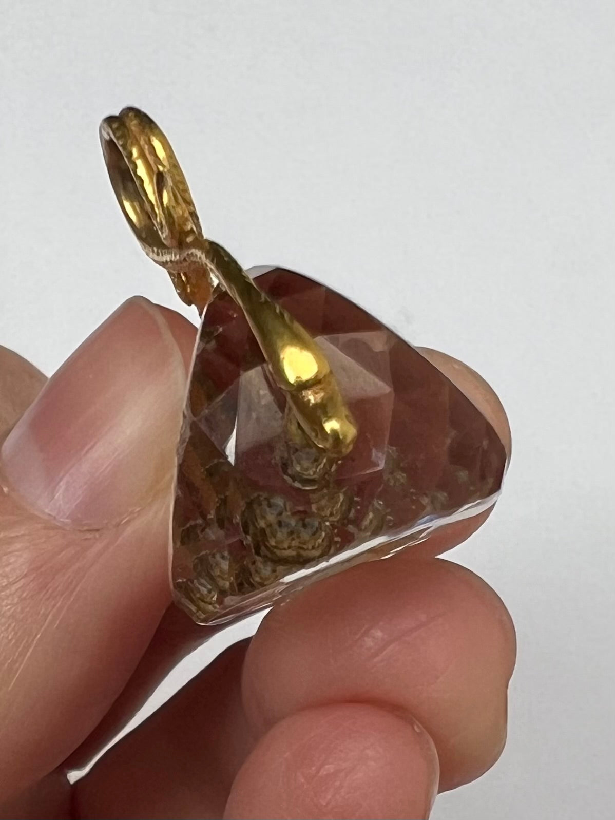 Ouroboros Snake Georgian High Carat Gold Rock Crystal Fob Spinner