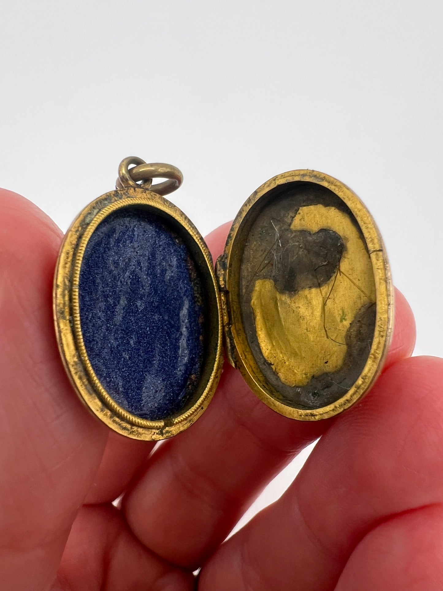 Classical Georgian Gold Enamel IMO Memorial Locket