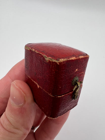 High Carat Gold Late Georgian Victorian 3 Stone Ring