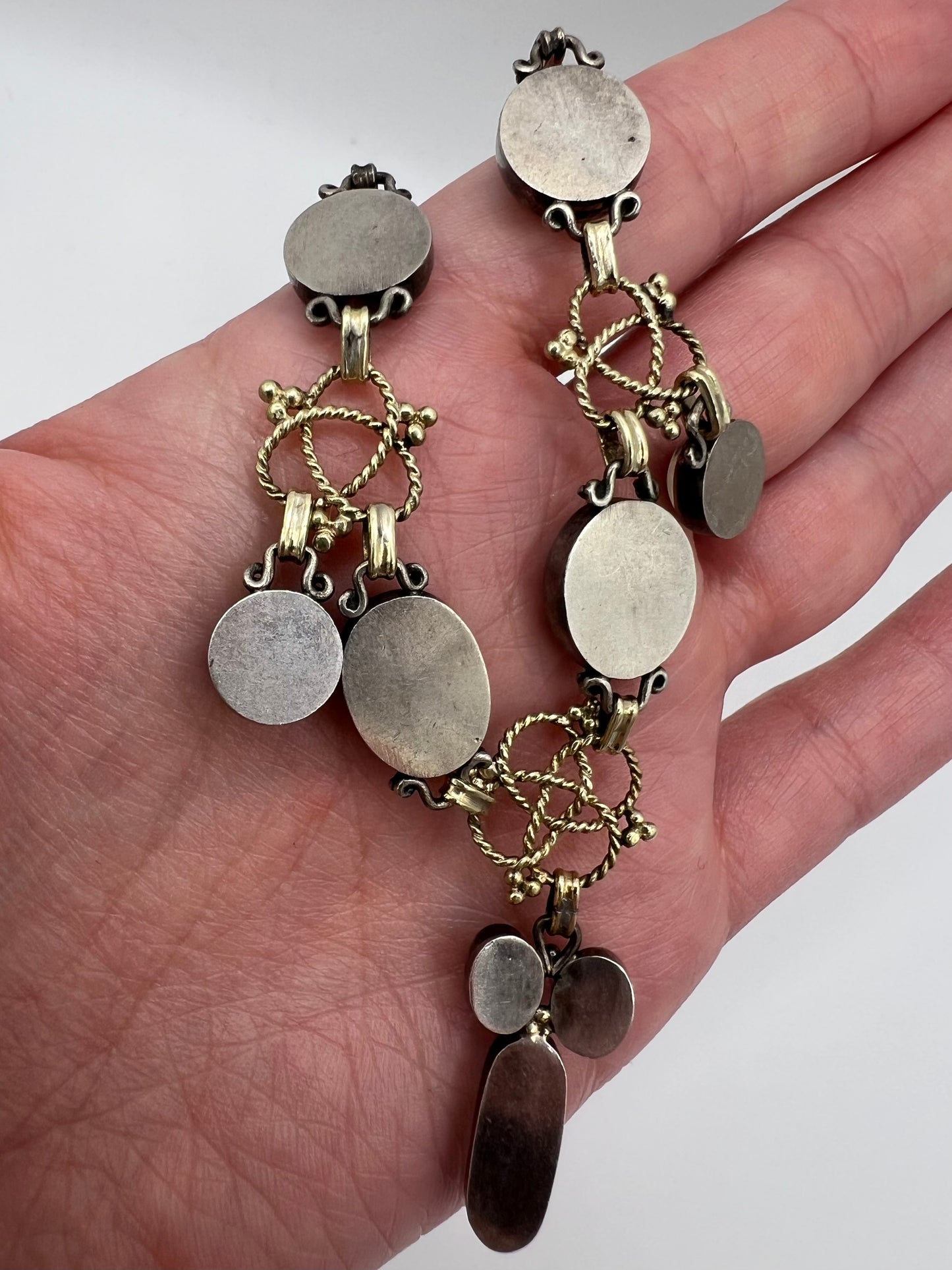 RESERVED Please enquire - Artificer's Guild Silver Moonstone Arts & Crafts Necklace