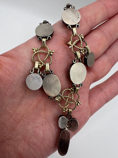 RESERVED Please enquire - Artificer's Guild Silver Moonstone Arts & Crafts Necklace