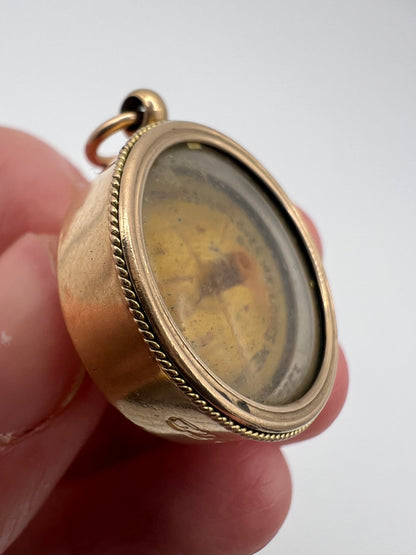 Vanishingly Rare! Loves Me, Loves Me Not 15ct Gold Moving Charm Fob