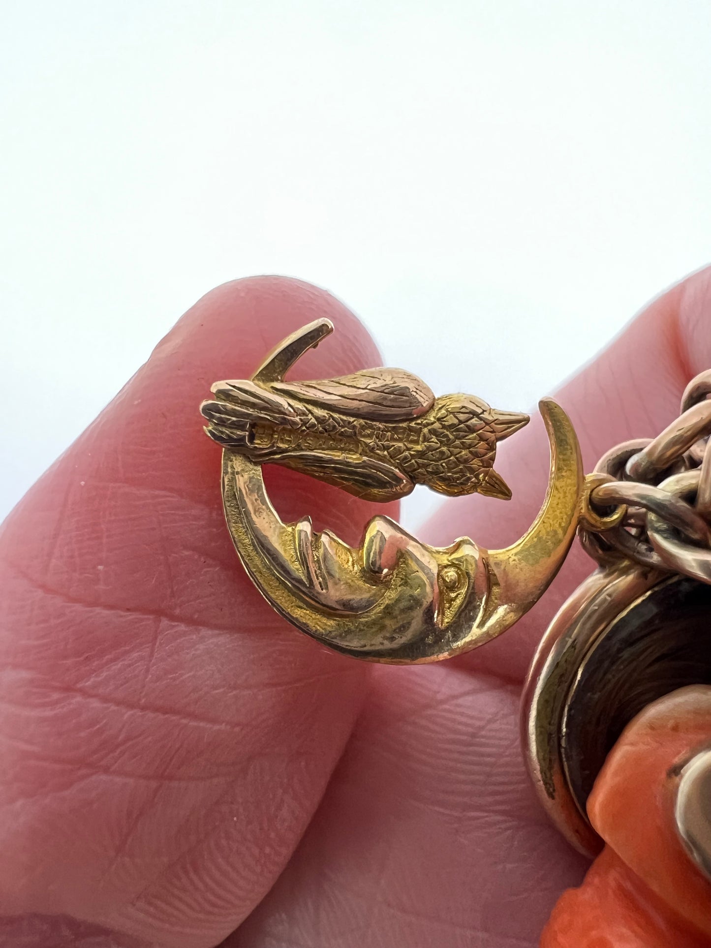 Gold Charm Bracelet With Many Unusual and Rare Charms