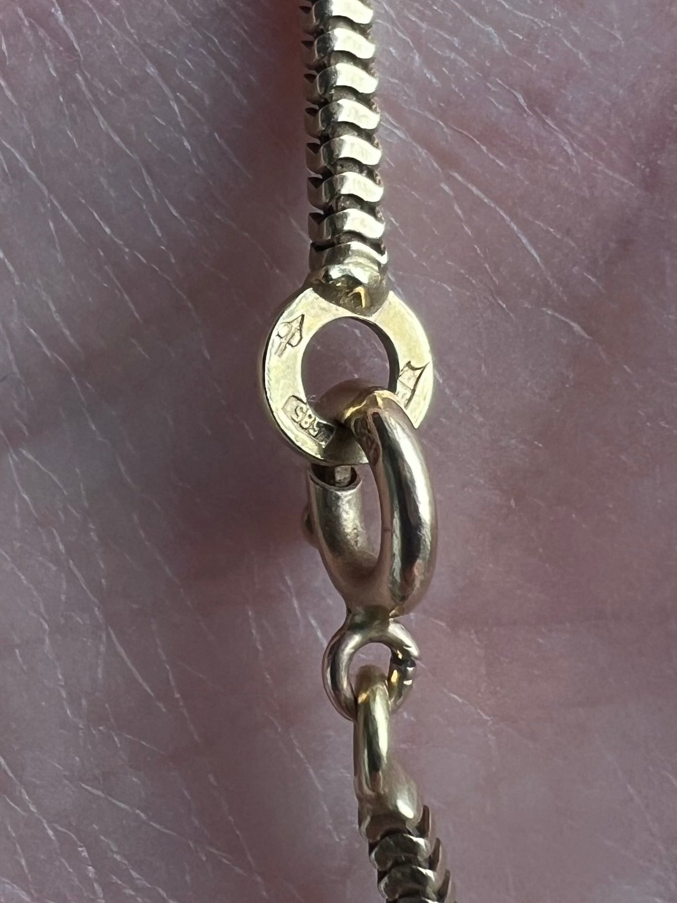 Long 65cm Vintage Heavy 13g 14ct Solid Gold Snake Chain