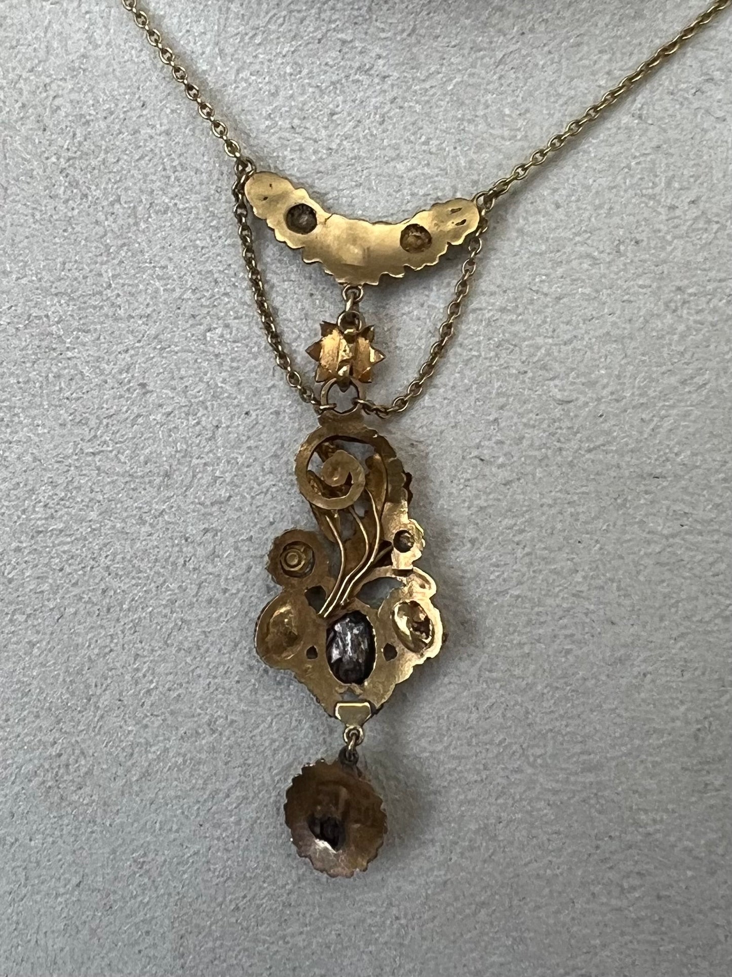 Regency Period Gold Gem Set "Harvest" Necklace. Reserved, please enquire