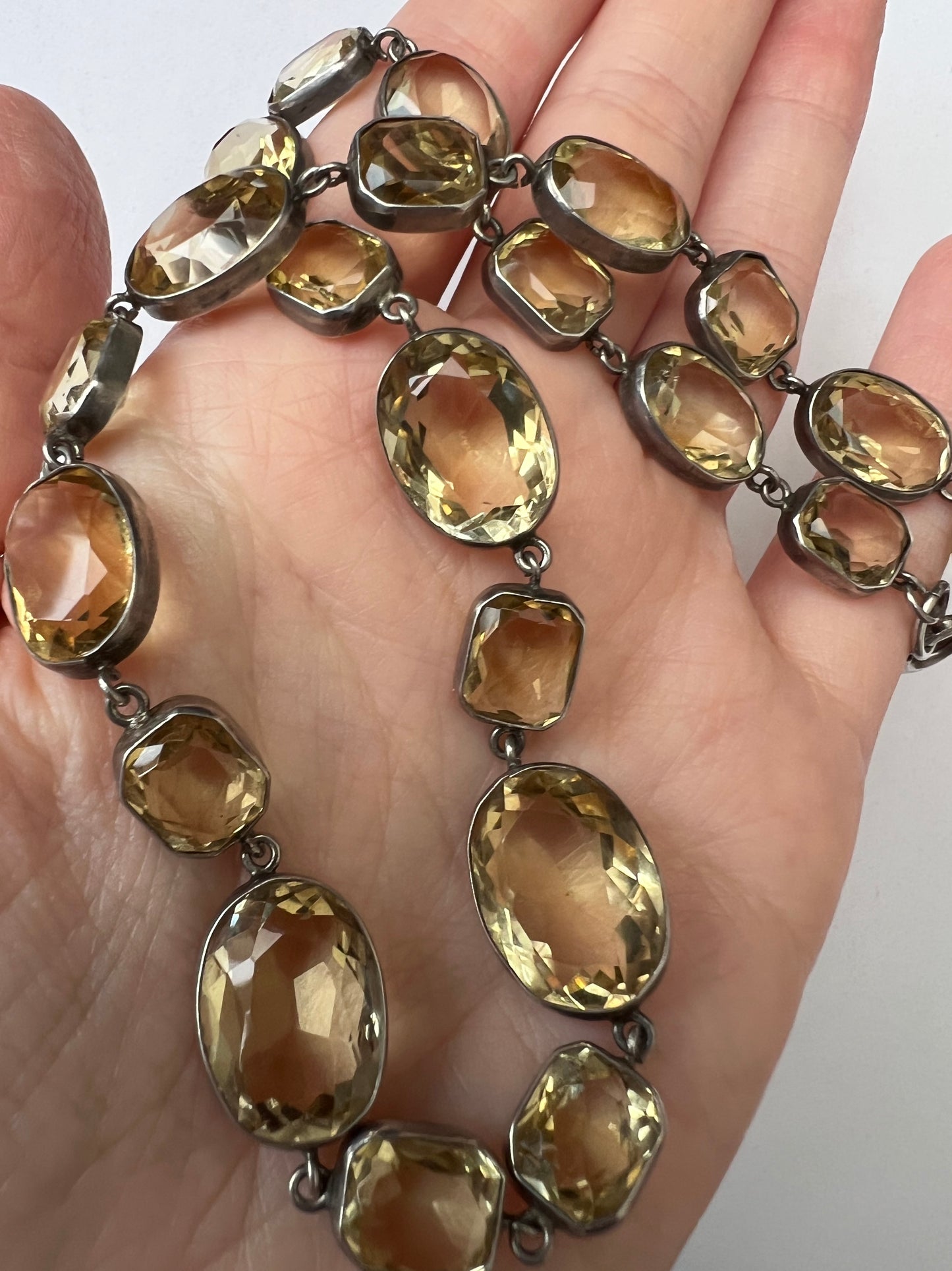 Citrine Riviere Gemstone Necklace or Perhaps 2 Bracelets?