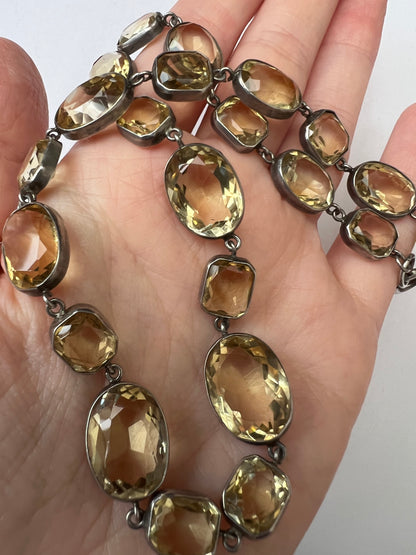 Citrine Riviere Gemstone Necklace or Perhaps 2 Bracelets?
