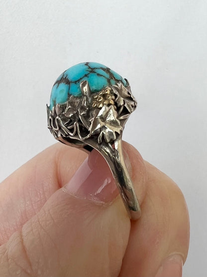 Artificer's Guild Arts & Crafts Turquoise Ring