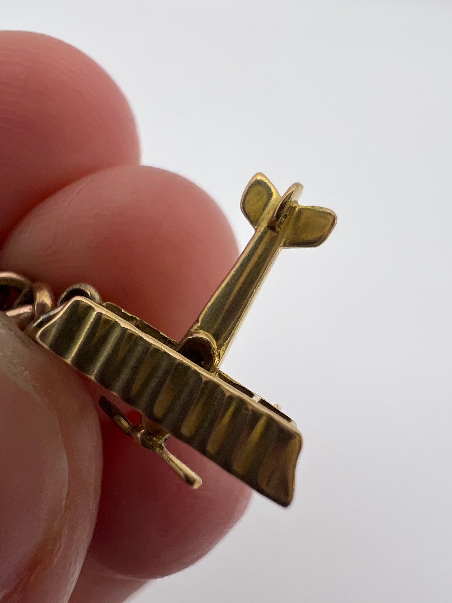 Gold Charm Bracelet With Many Unusual and Rare Charms