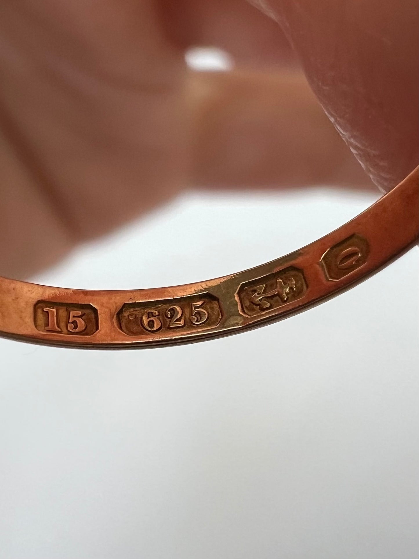 1863 15ct Gold Opal Quatrefoil Ring