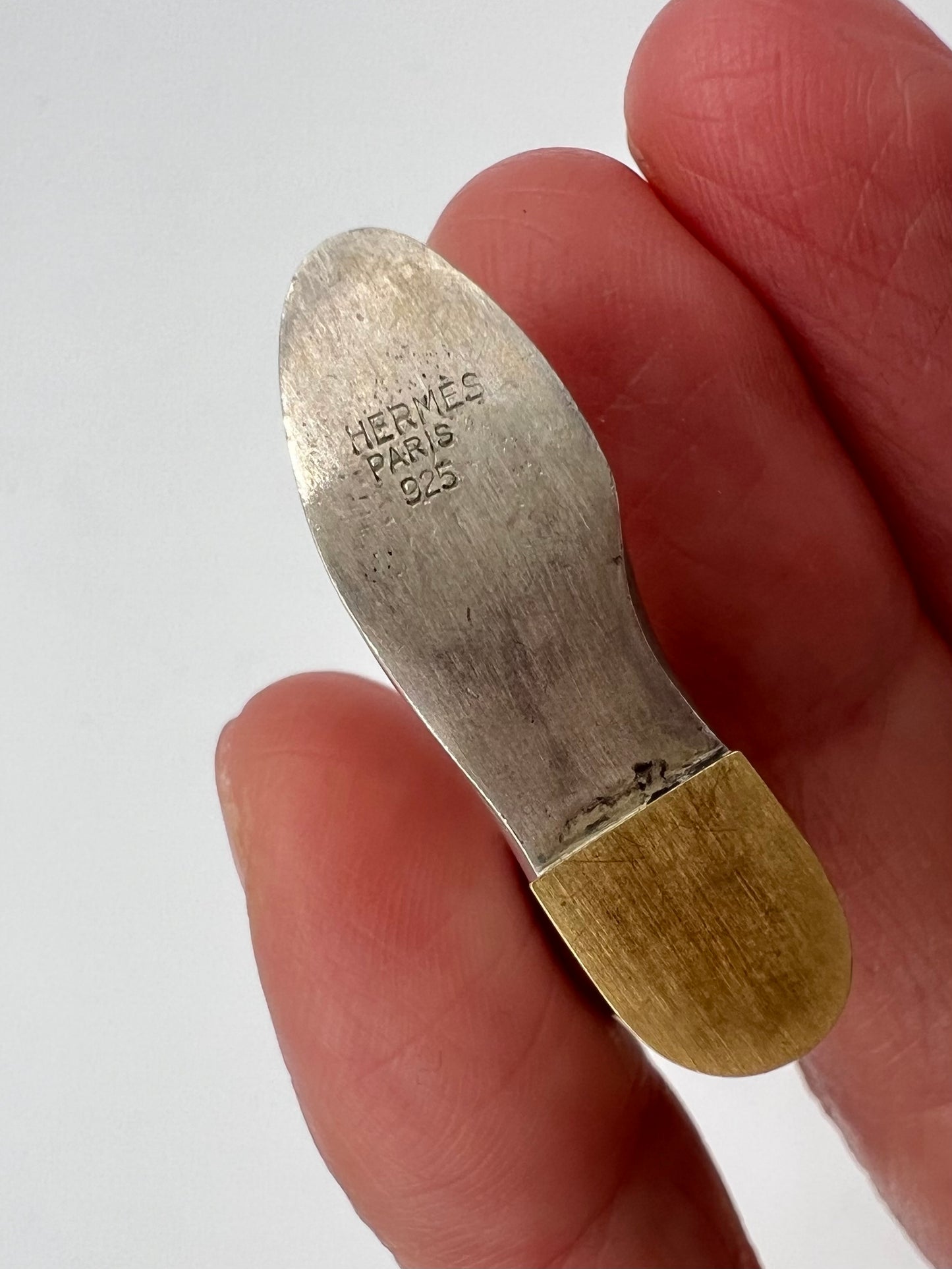 1 of 1 Commission Hermes 18ct Gold & Silver Riding Boot Mystery Pendant!