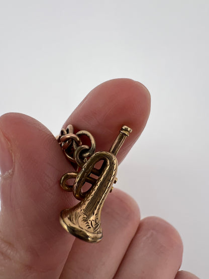 Gold Charm Bracelet With Many Unusual and Rare Charms