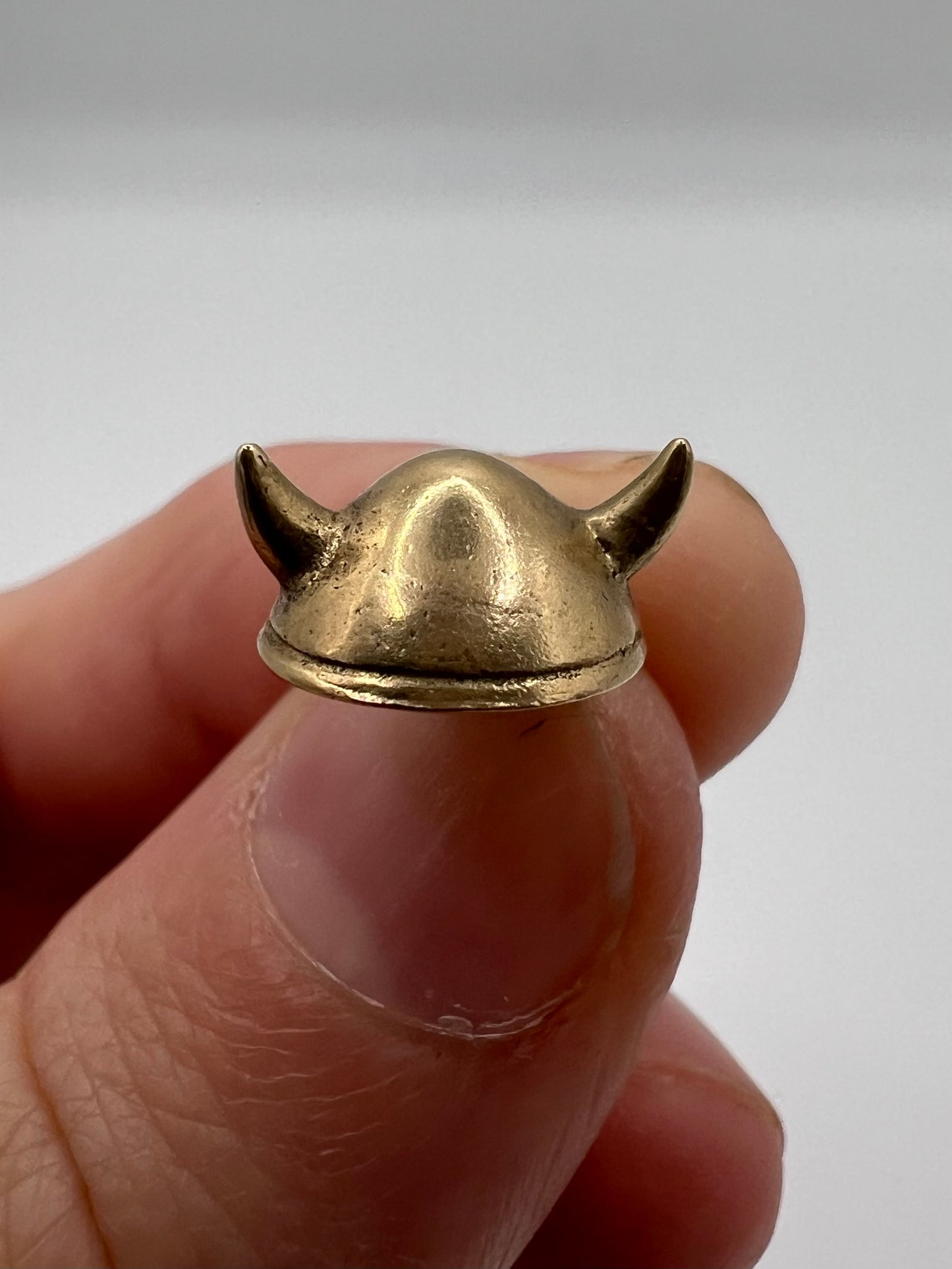 2 Viking Helmet 14ct Gold Antique Charms