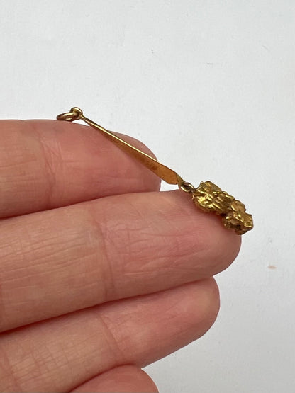 Victorian Goldrush Natural Gold Nugget Set Earrings and Pendant. Reserved- please enquire