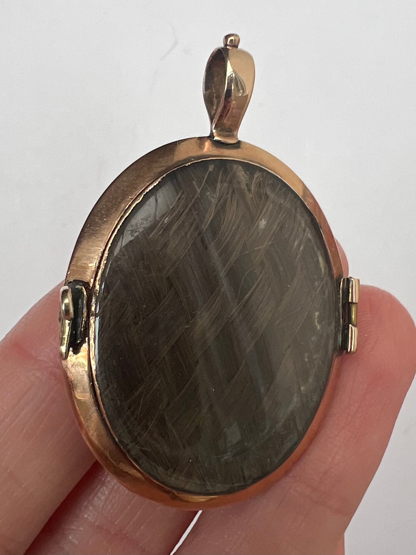Regency Portrait Georgian Rose Gold Locket Pendant