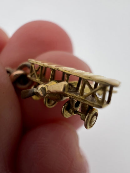 Gold Charm Bracelet With Many Unusual and Rare Charms