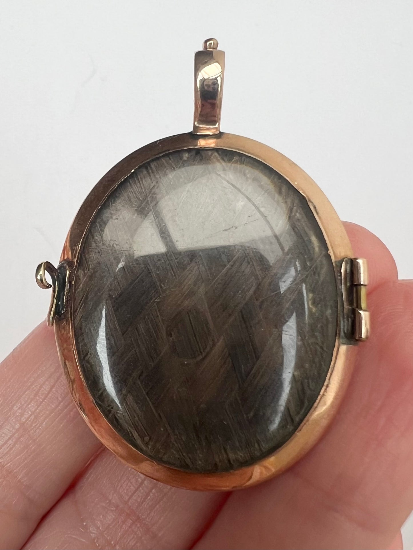 Regency Portrait Georgian Rose Gold Locket Pendant
