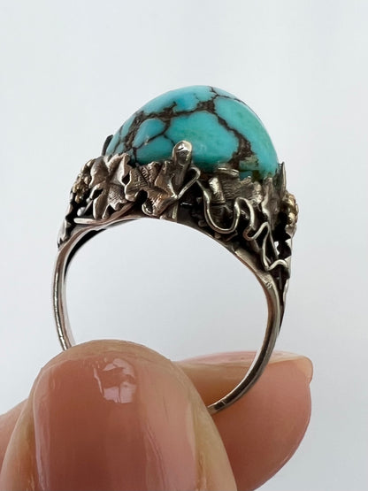 Artificer's Guild Arts & Crafts Turquoise Ring