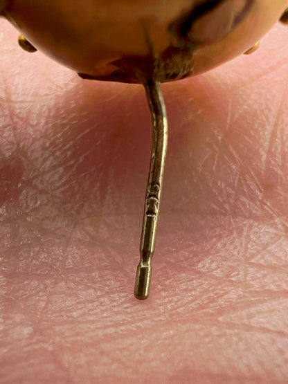 Etruscan Revival Gold Victorian Stud Earrings