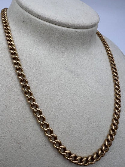 Rare 18.5" Solid 18ct Gold Curb Link Albert Chain PLEASE ASK FOR PRICE
