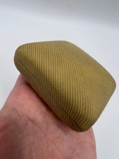 Oval Portrait Miniature Brooch Of Pretty Girl in Gold And Pearl Frame