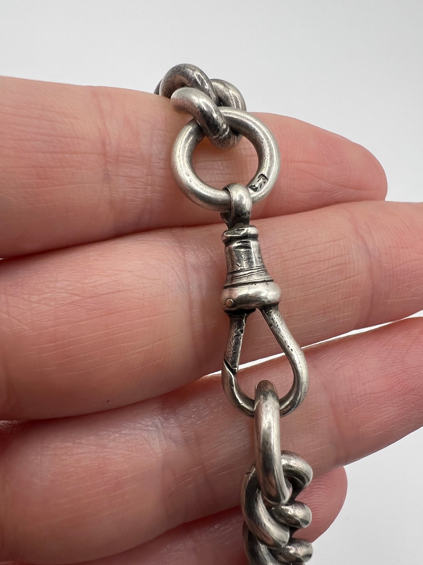 Very Heavy Chunky Curb Link Antique Silver Biker Chain