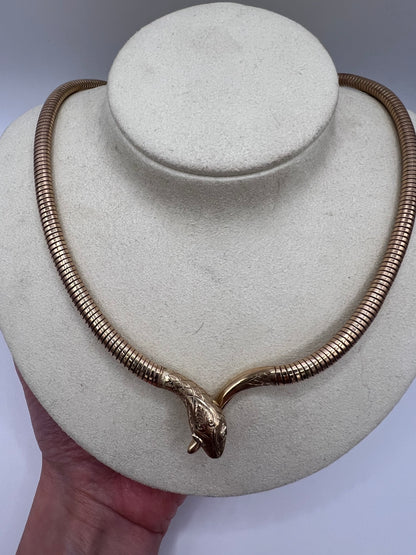 Diamond Eye Gold Turbogas Snake Collar