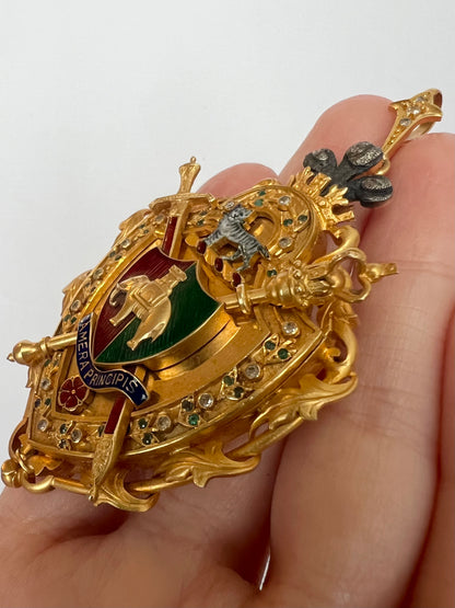 Alderman Fred Lee - Mayor Of Coventry 18ct Solid Gold Mayoral Fob