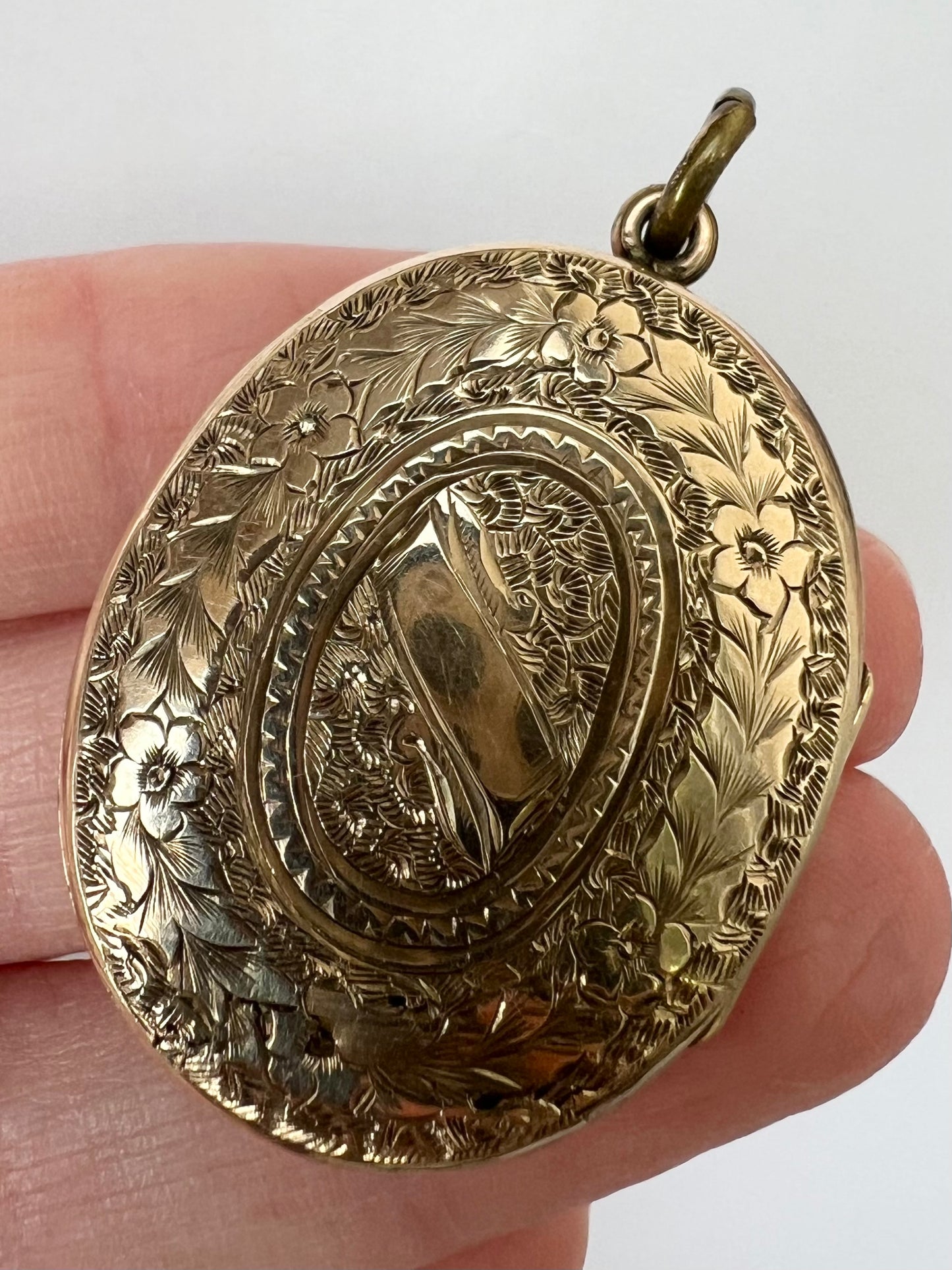 Victorian Gold Enamel In Memoriam Mourning Locket