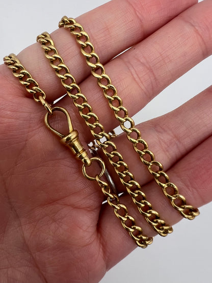 Please enquire for price - 18ct Solid Gold 49cm Albert Chain 22.67g