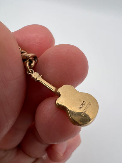 Gold Charm Bracelet With Many Unusual and Rare Charms