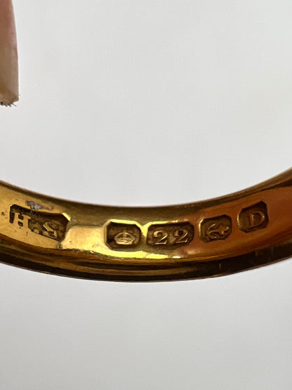 1852 22ct Gold Wedding Band Ring