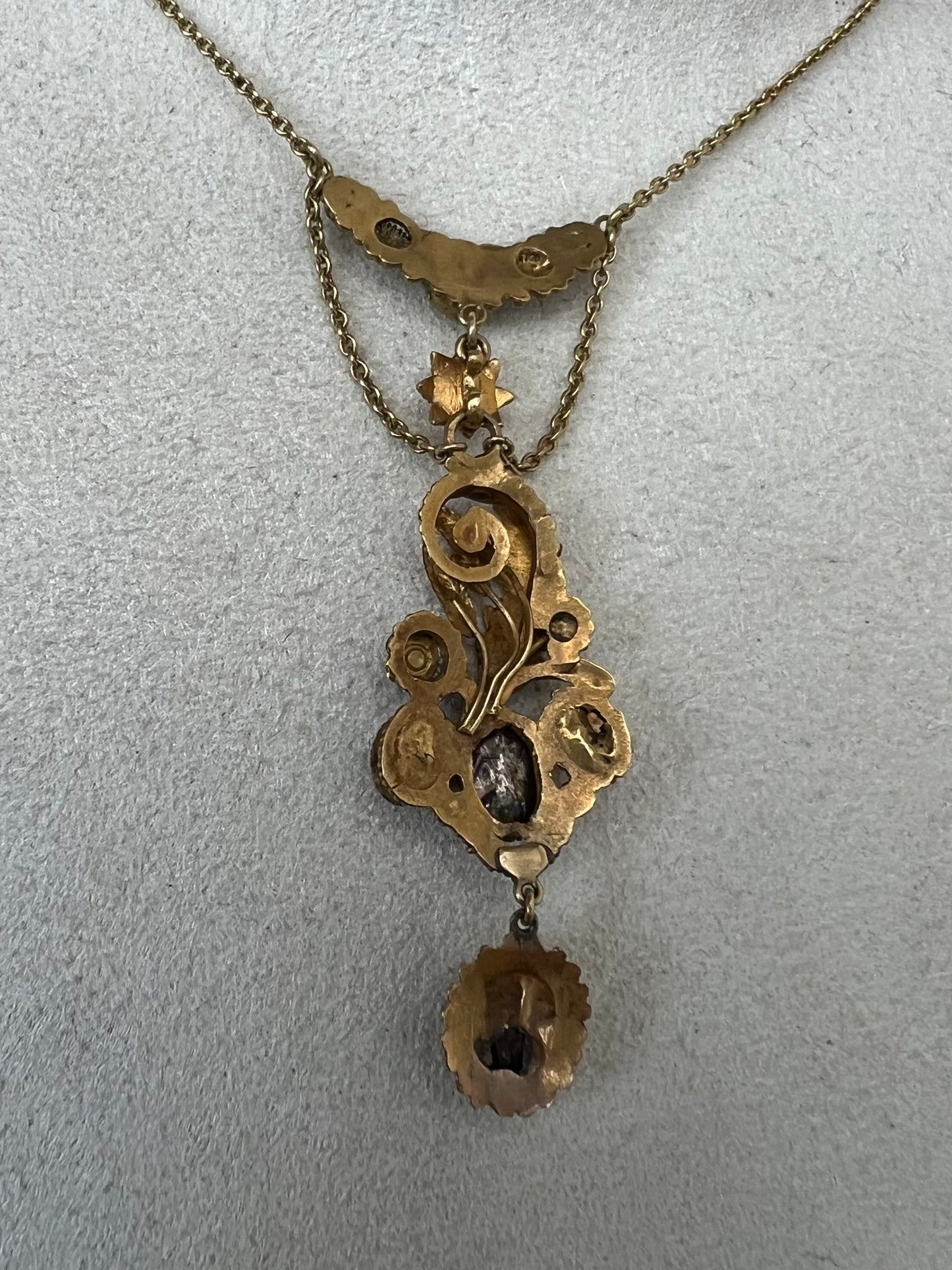 Regency Period Gold Gem Set "Harvest" Necklace. Reserved, please enquire